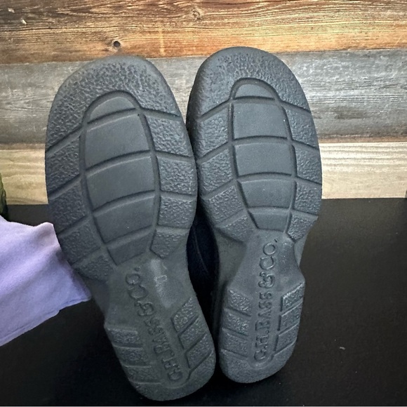 G.H. Bass & Co Black Leather Lace Up Mid Chukka Boots Women Size 8 Preppy Y2K - Picture 8 of 9